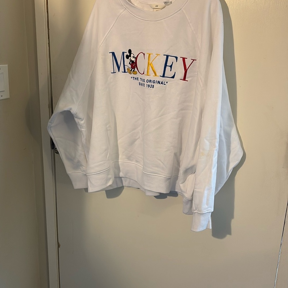 White Mickey Mouse Sweatshirt